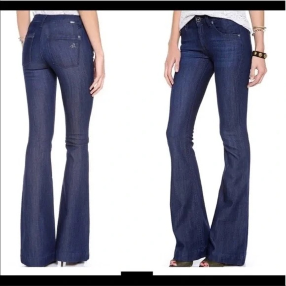 BNWT DL1961 Joy High-Rise Indigo Flare Jeans, Size 30